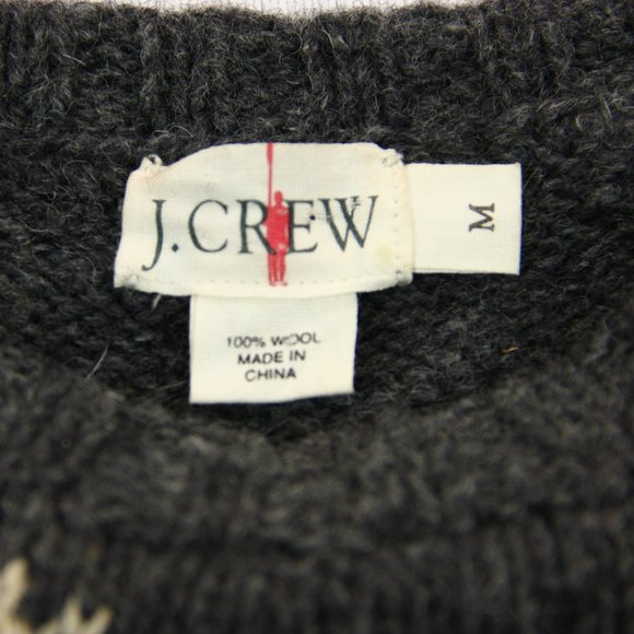 Vtg J Crew Oarsman 100% Wool Chunky Knit Sweater - Picture 6 of 6